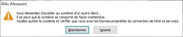 Client différent